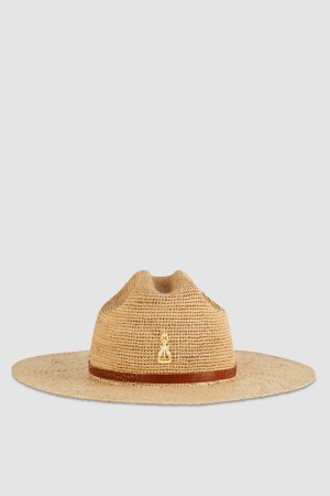 Patrizia Pepe Cowboy Hat With Leather Strap Beyaz | XFD760341