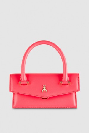 Patrizia Pepe Fly Bamby Shoulder Bag With Handles Pembe | WXO496073