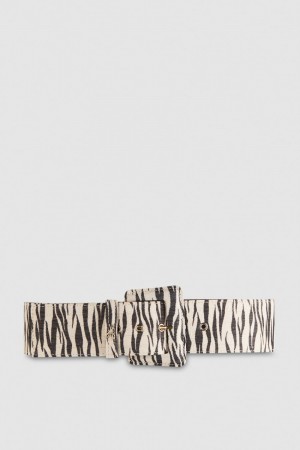 Patrizia Pepe High-waisted Belt With Lined Buckle Animalier | SVJ387620