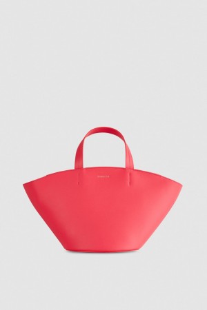 Patrizia Pepe Leather Shopping Bag With Handles Pembe | BXY183465