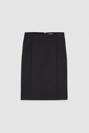 Patrizia Pepe Midi Pencil Skirt Siyah | TUG238751