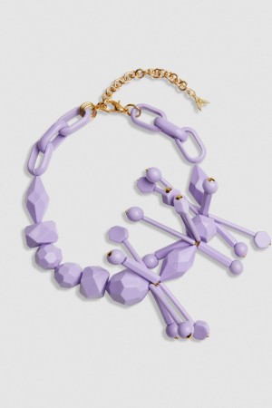 Patrizia Pepe Necklace With Techno Pop Fly Appliqué Pembe | OBD075639