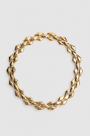 Patrizia Pepe New Chain Brass Necklace Altın | RTM467593