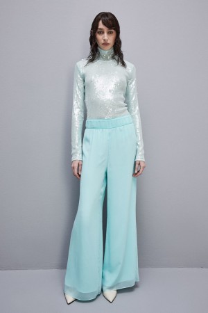 Patrizia Pepe Sequined Body Shirt Yeşil | IXW591724