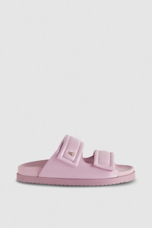 Patrizia Pepe Slippers With Logo And Leather Lining Mor | ZVP019845