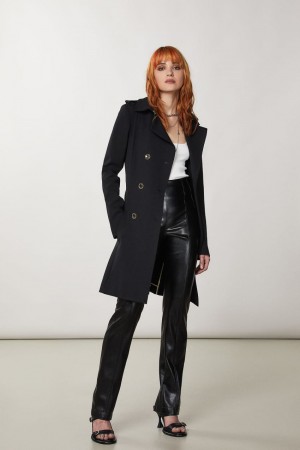 Patrizia Pepe Trench Siyah | VYQ389160