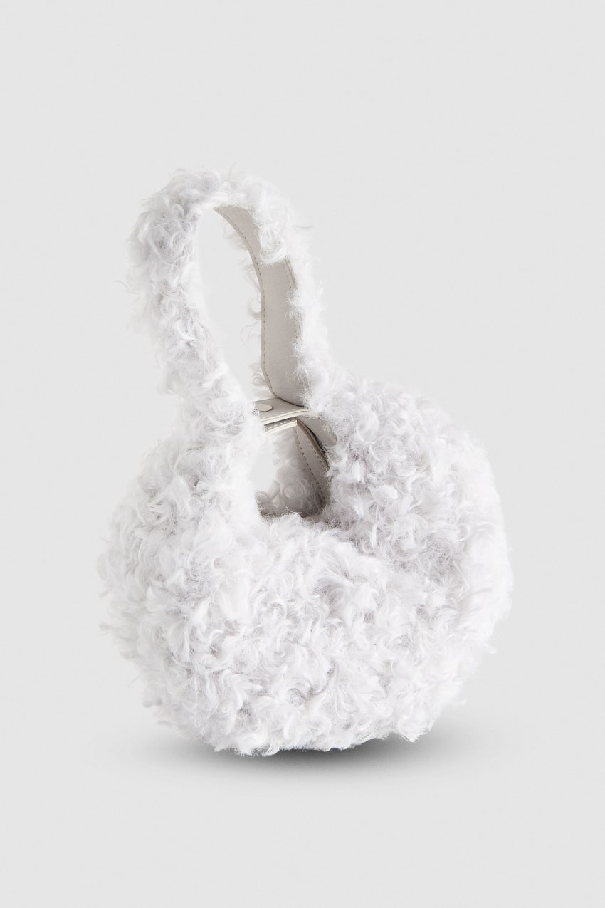 Patrizia Pepe Bangle Bag Fluffy Beyaz | CQJ148257