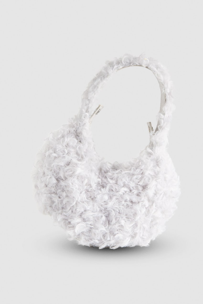 Patrizia Pepe Bangle Bag Fluffy Beyaz | CQJ148257