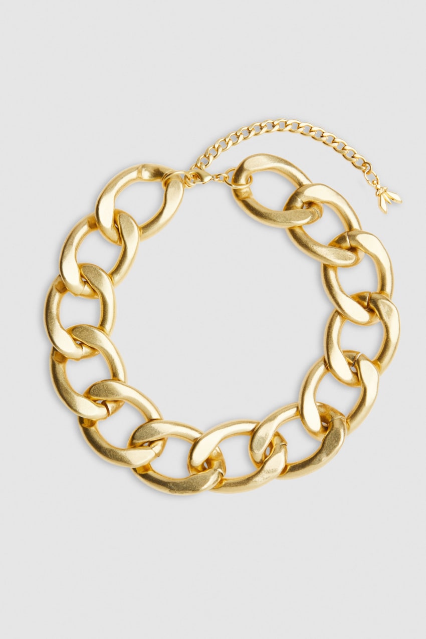 Patrizia Pepe Brass And Aluminum Necklace Altın | VRB754319