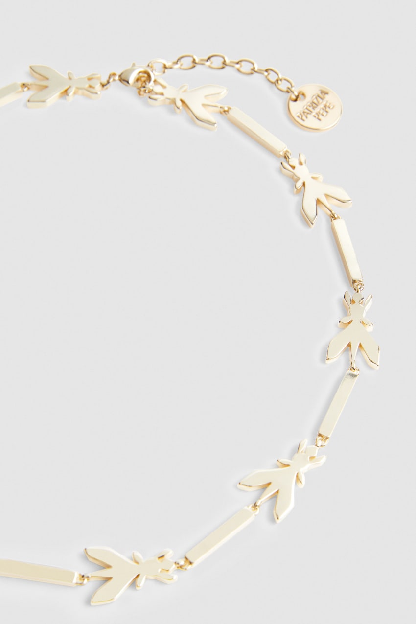 Patrizia Pepe Brass Chocker Necklace Altın | GRK306854