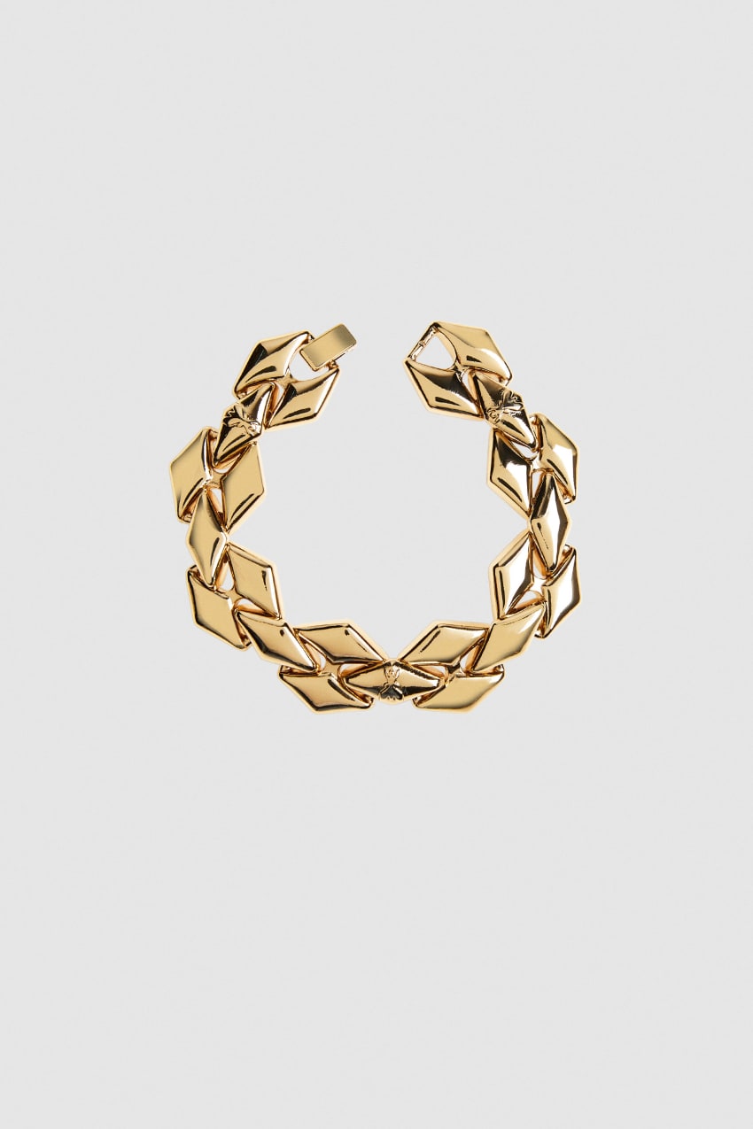 Patrizia Pepe Brass Link Bracelet Altın | RQM012479