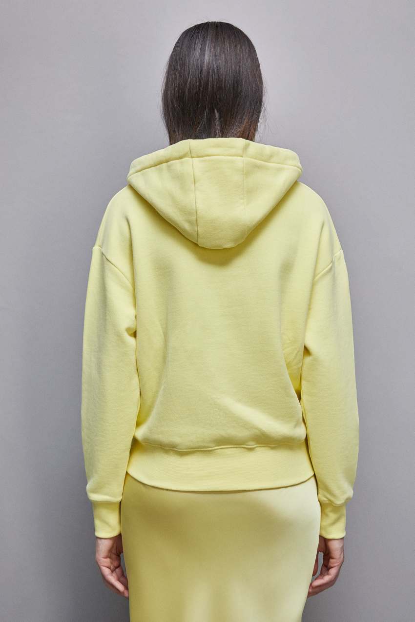 Patrizia Pepe Cotton Hoodie Sarı | NYF845632