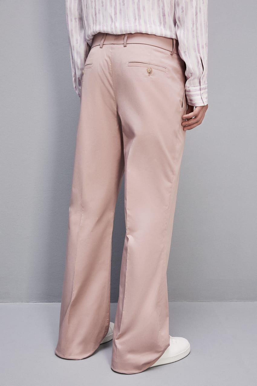 Patrizia Pepe Cotton Twill Trumpet Pants Pembe | HXE578412