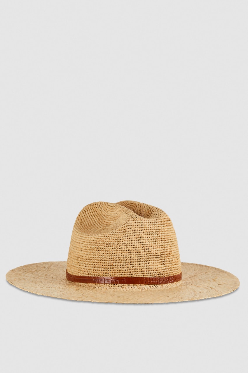 Patrizia Pepe Cowboy Hat With Leather Strap Beyaz | XFD760341