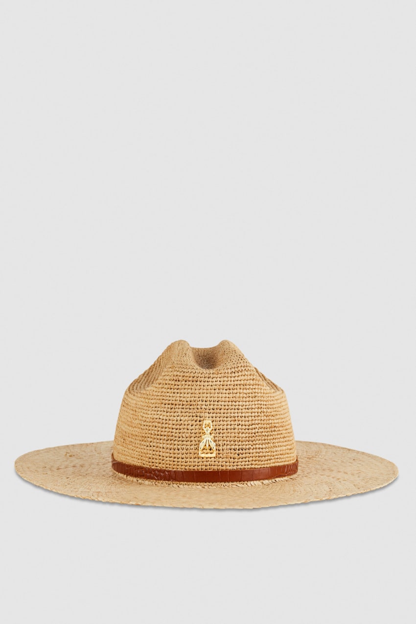 Patrizia Pepe Cowboy Hat With Leather Strap Beyaz | XFD760341