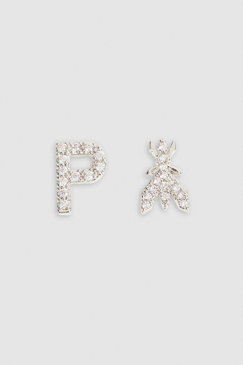 Patrizia Pepe Earrings With Rhinestones Gümüş | LBM843501