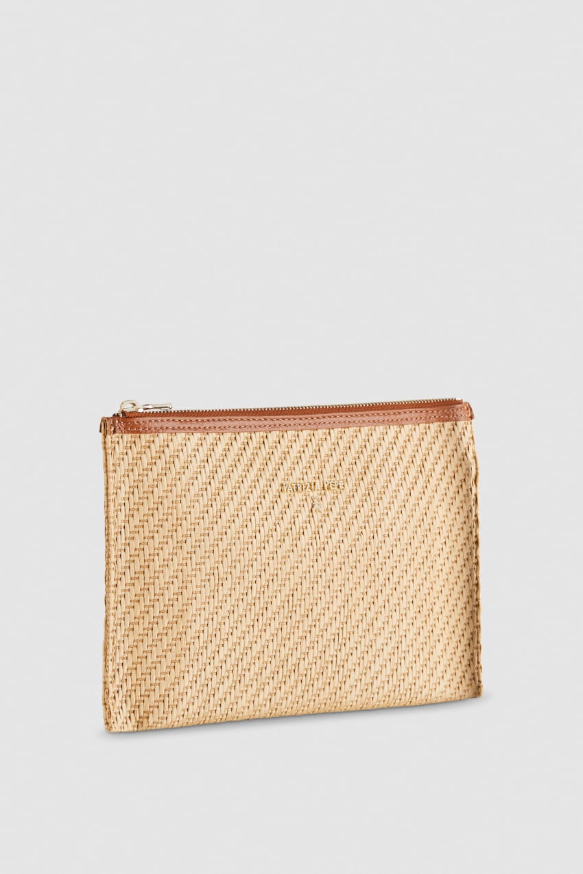 Patrizia Pepe Envelope Bag In Woven Fabric Kahverengi | LMN809752