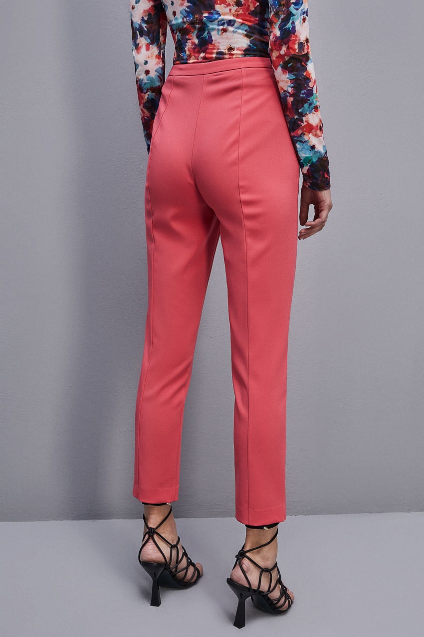 Patrizia Pepe Essential Cigarette Pants Pembe | GCQ971853