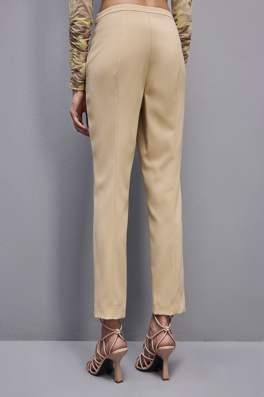 Patrizia Pepe Essential Cigarette Pants Bej Rengi | YHT179382