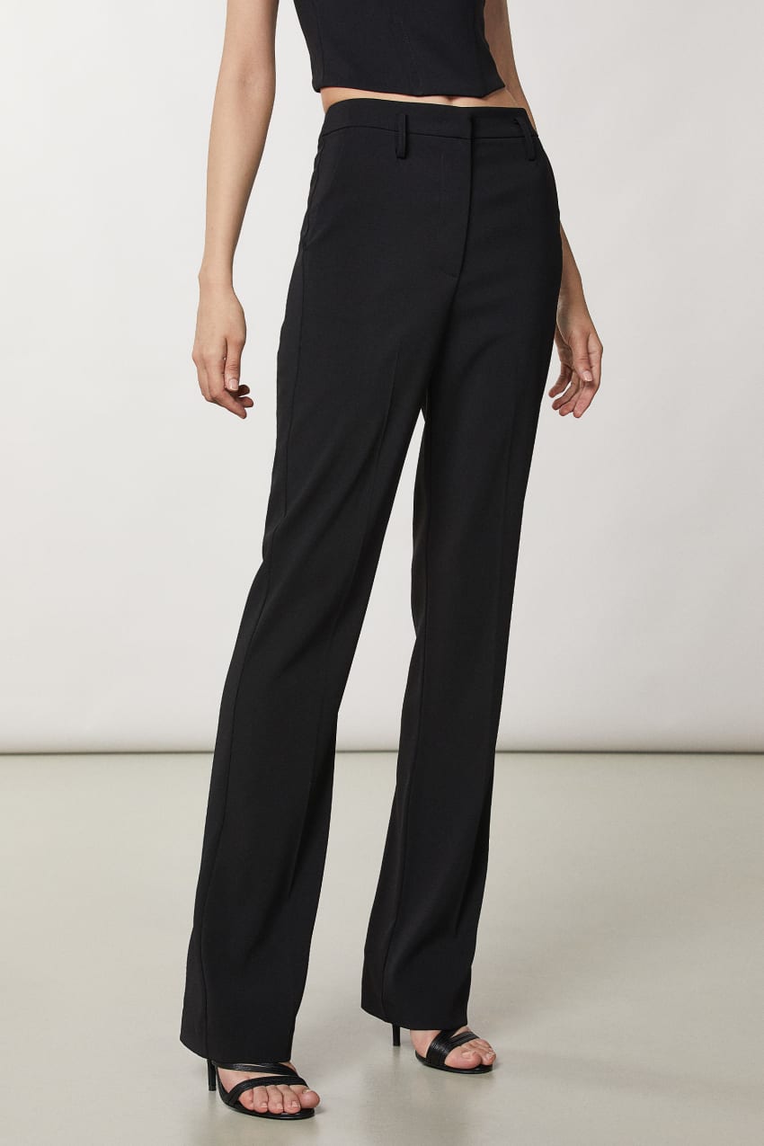 Patrizia Pepe Essential Crepe Pants Siyah | GPJ896247