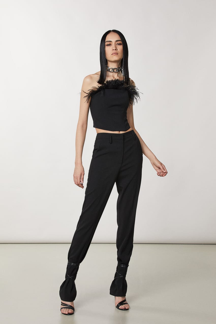 Patrizia Pepe Essential Crepe Pants Siyah | GPJ896247