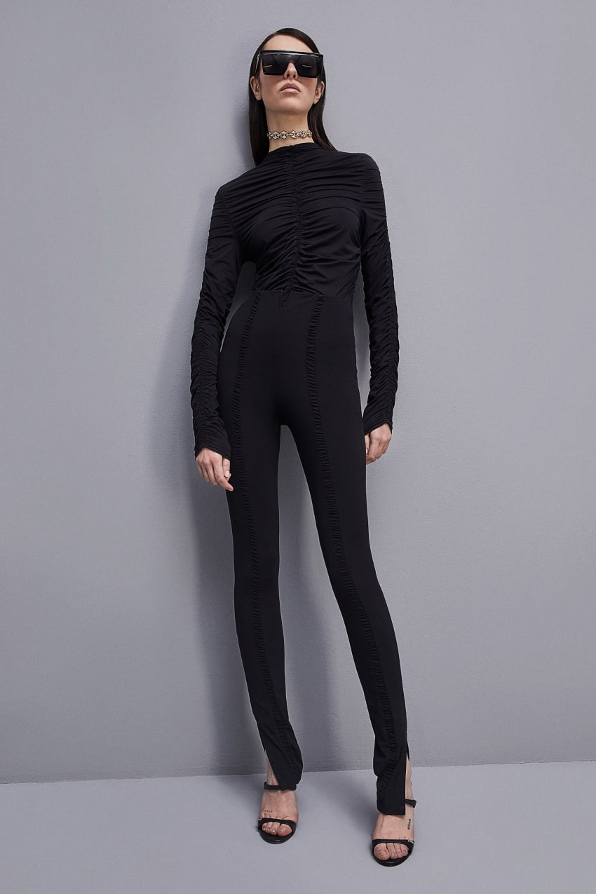 Patrizia Pepe Essential Technical Jersey Leggings Siyah | ZQM081536