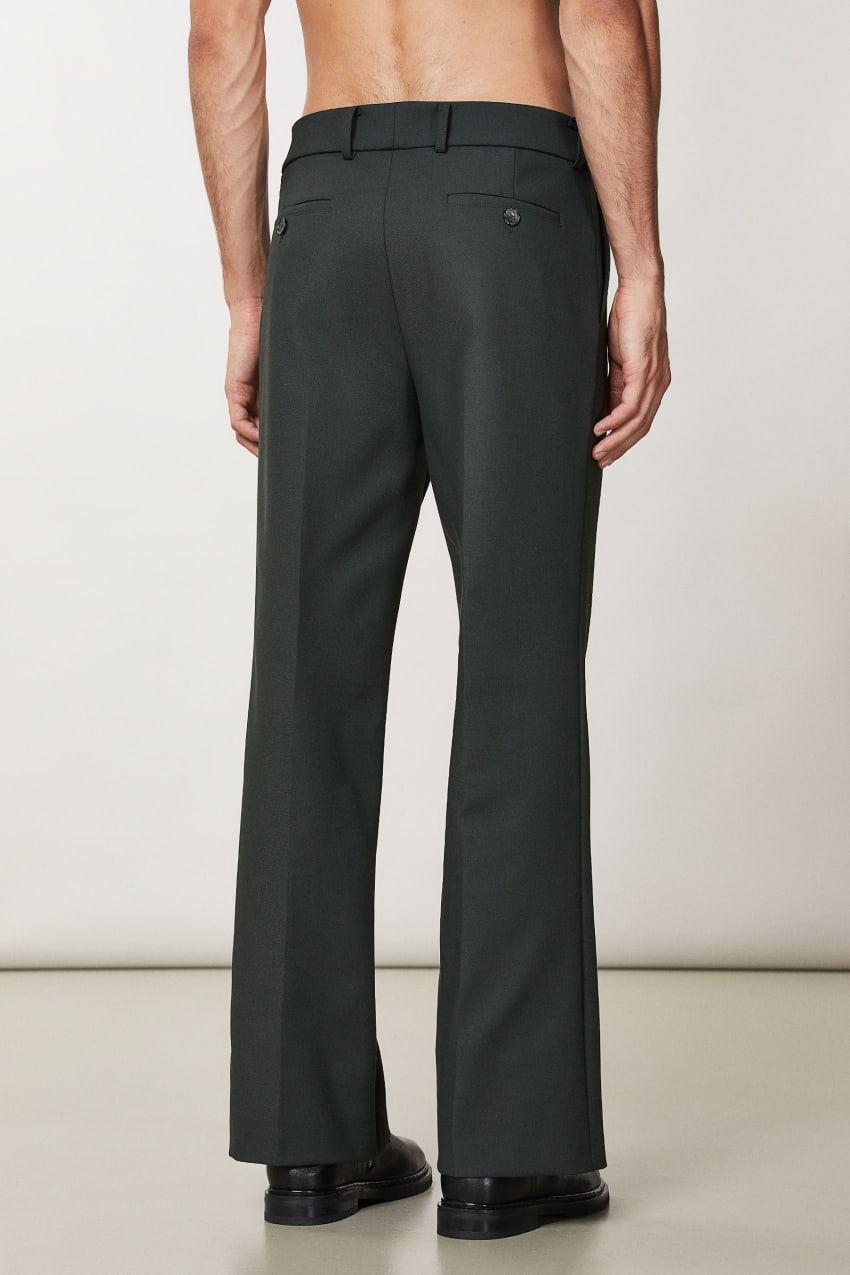 Patrizia Pepe Flare Pants In Technical Fabric Yeşil | TWJ126503