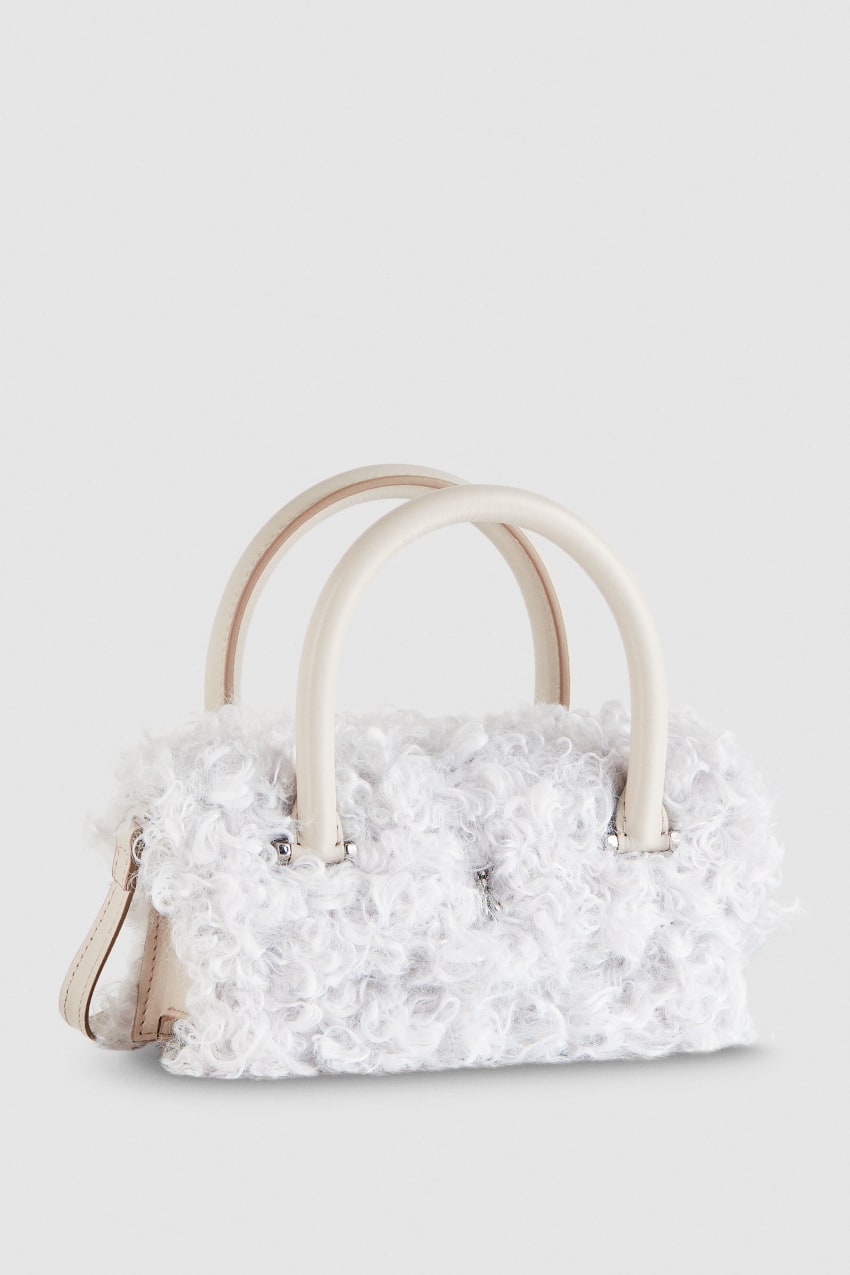 Patrizia Pepe Fly Bamby Fluffy Bag Beyaz | KUF806923