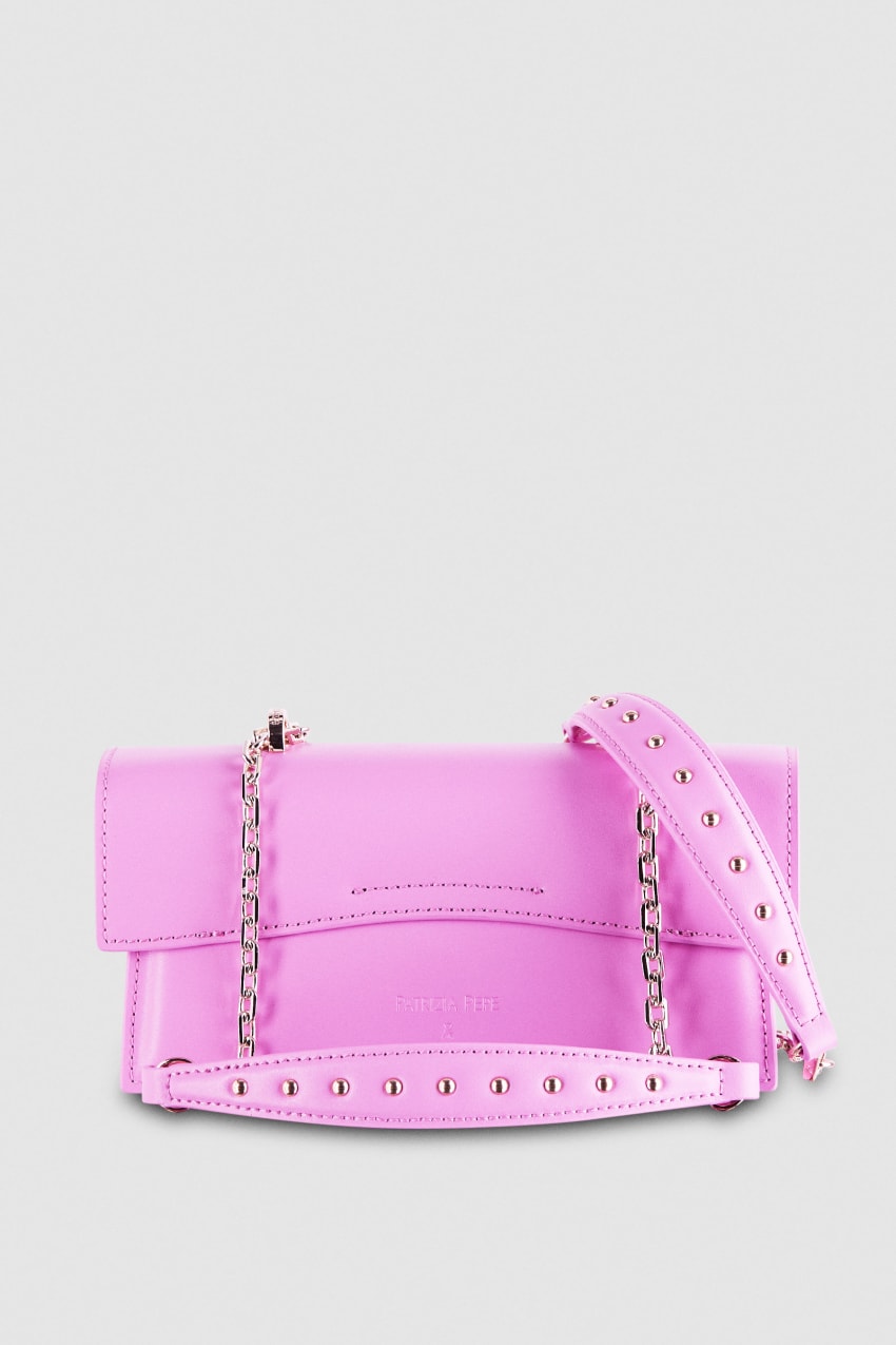 Patrizia Pepe Fly Bamby Leather Shoulder Bag Pembe | PQJ361085