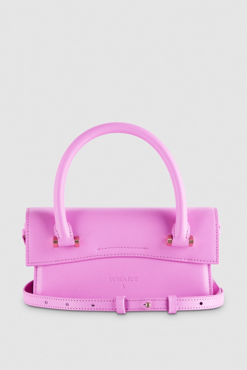 Patrizia Pepe Fly Bamby Shoulder Bag With Handles Pembe | EXS820953