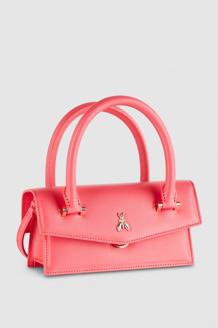 Patrizia Pepe Fly Bamby Shoulder Bag With Handles Pembe | WXO496073