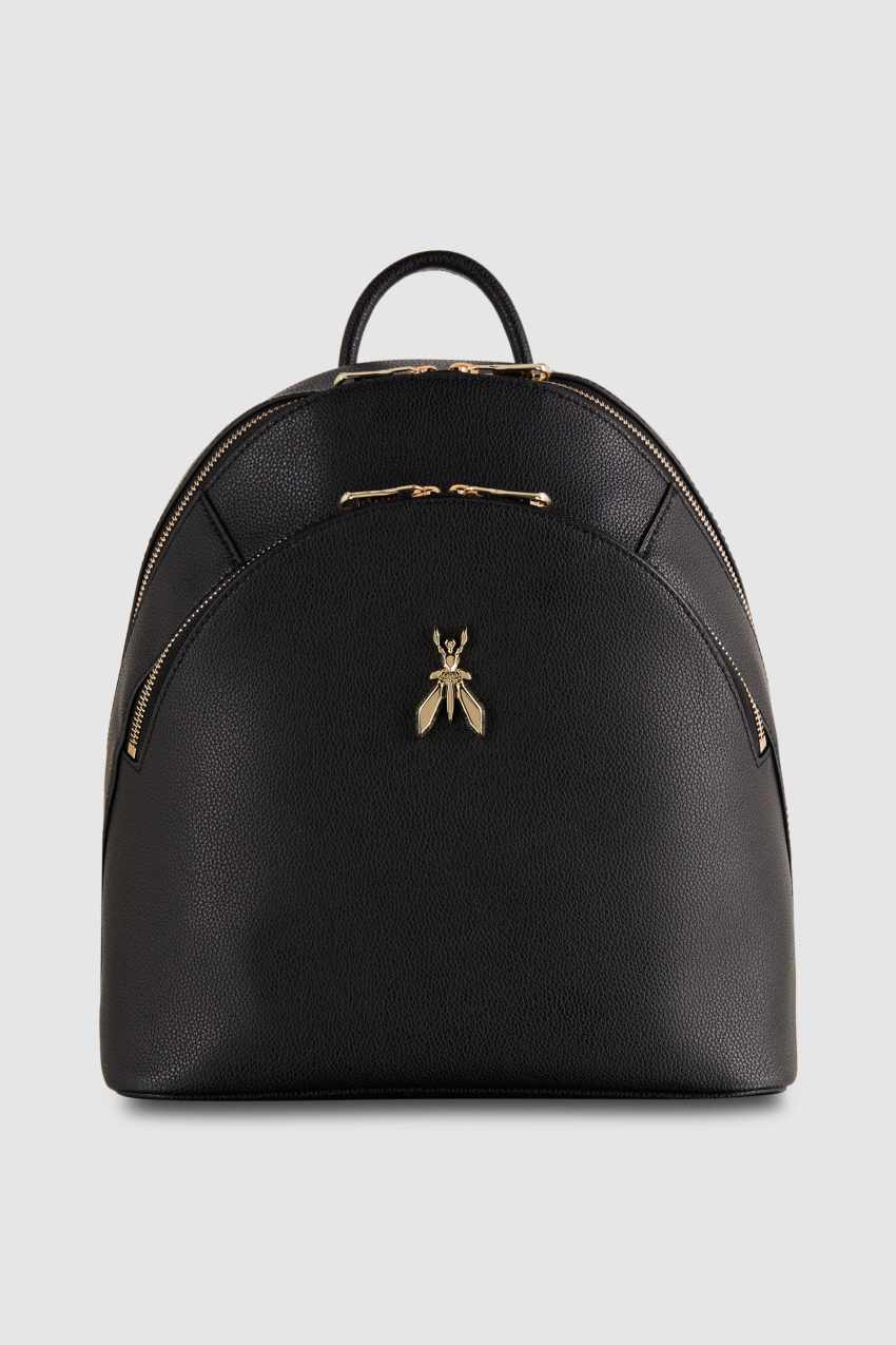 Patrizia Pepe Fly Leather Backpack With Double Pocket Siyah | SJG180432