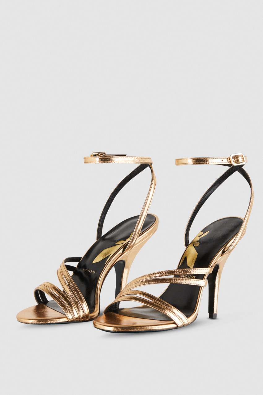 Patrizia Pepe Heeled Sandals Altın | FSC560823