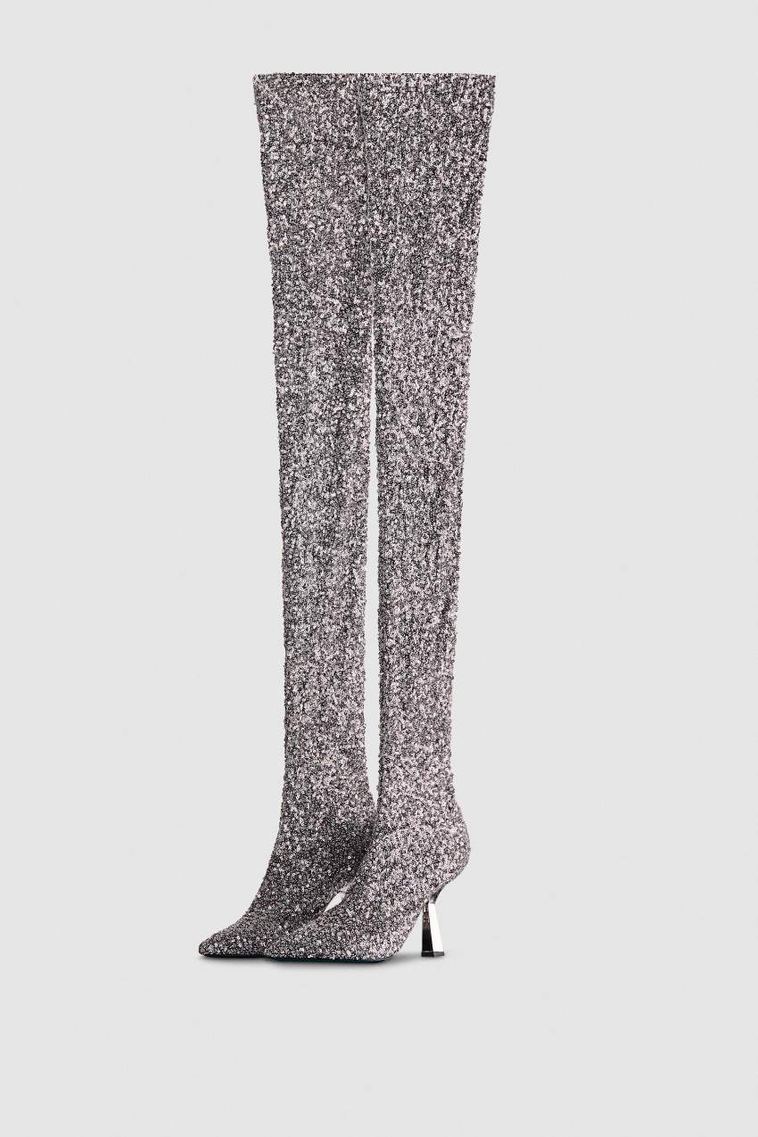 Patrizia Pepe Heeled Sequined Boots S274 | JIZ063149