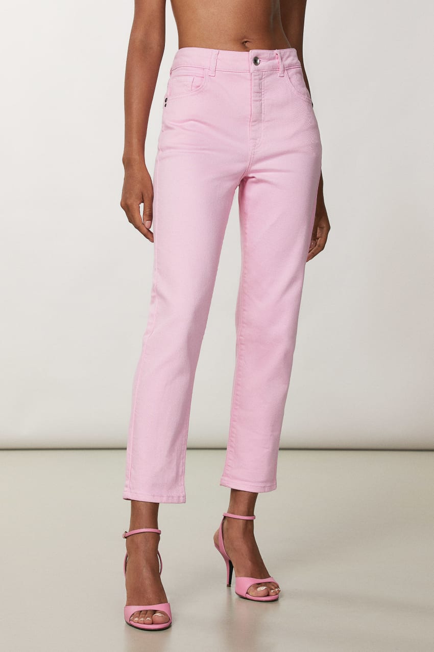 Patrizia Pepe High-waisted Cigarette Pants Pembe | STC495023