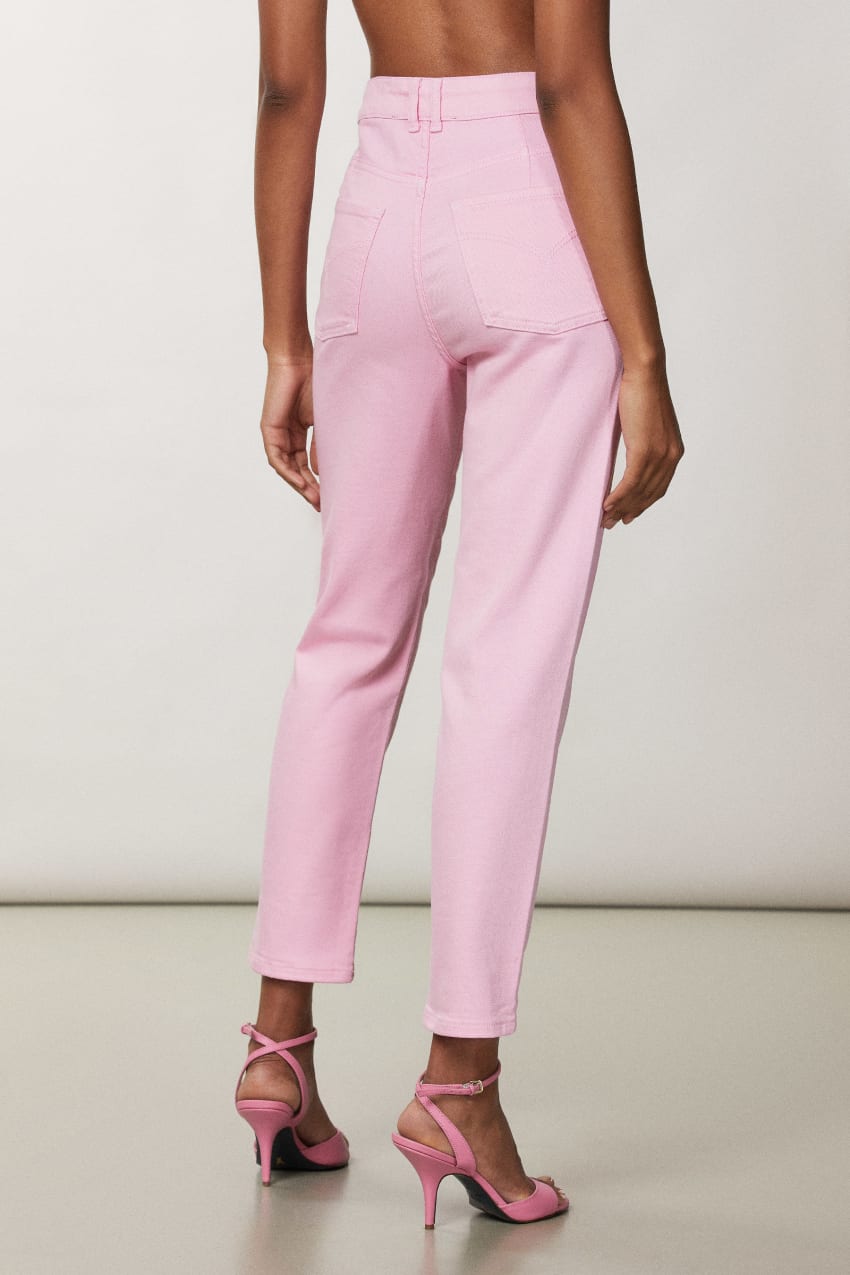 Patrizia Pepe High-waisted Cigarette Pants Pembe | STC495023