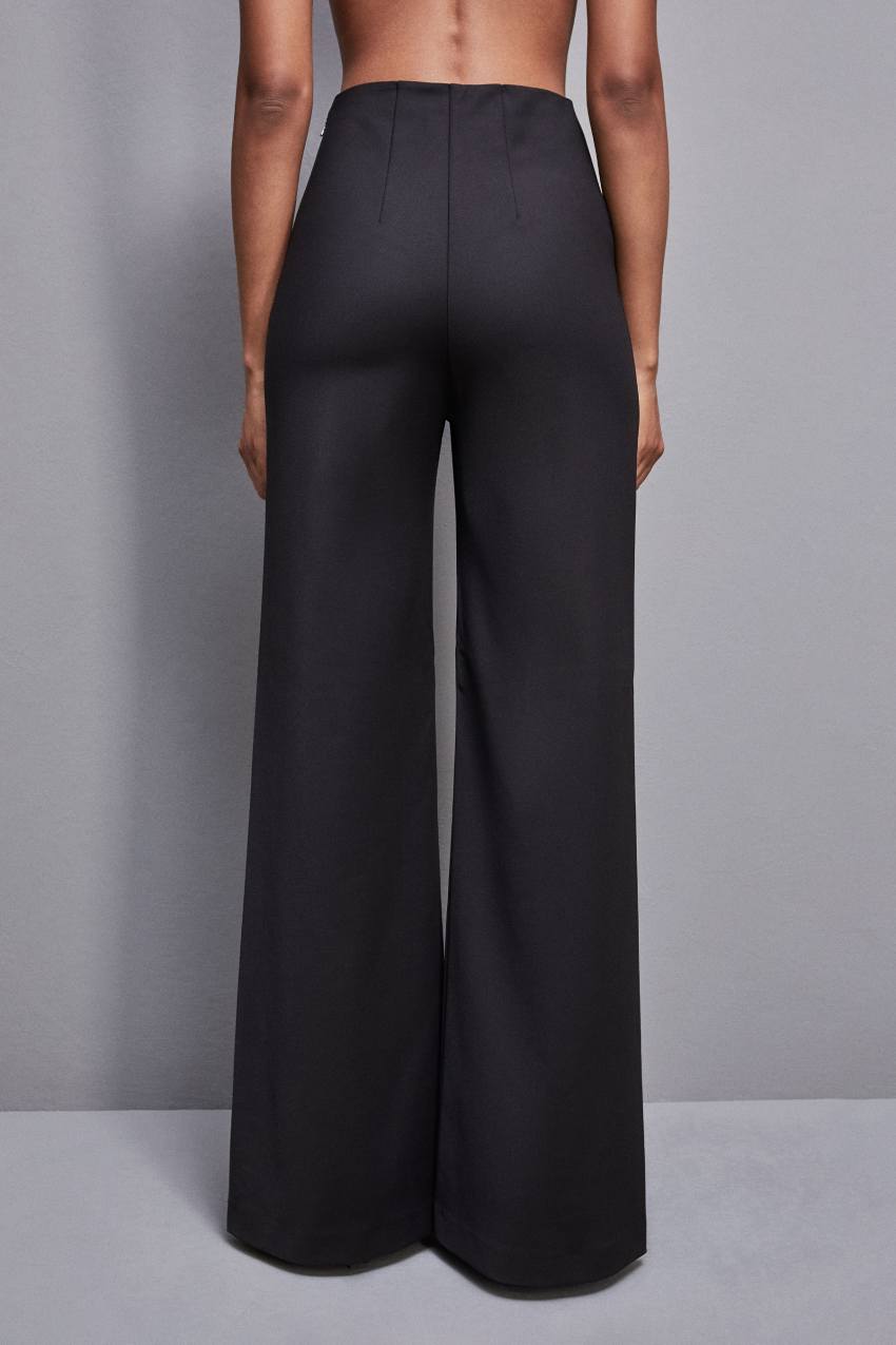 Patrizia Pepe High-waisted Palazzo Pants Siyah | XLZ274386