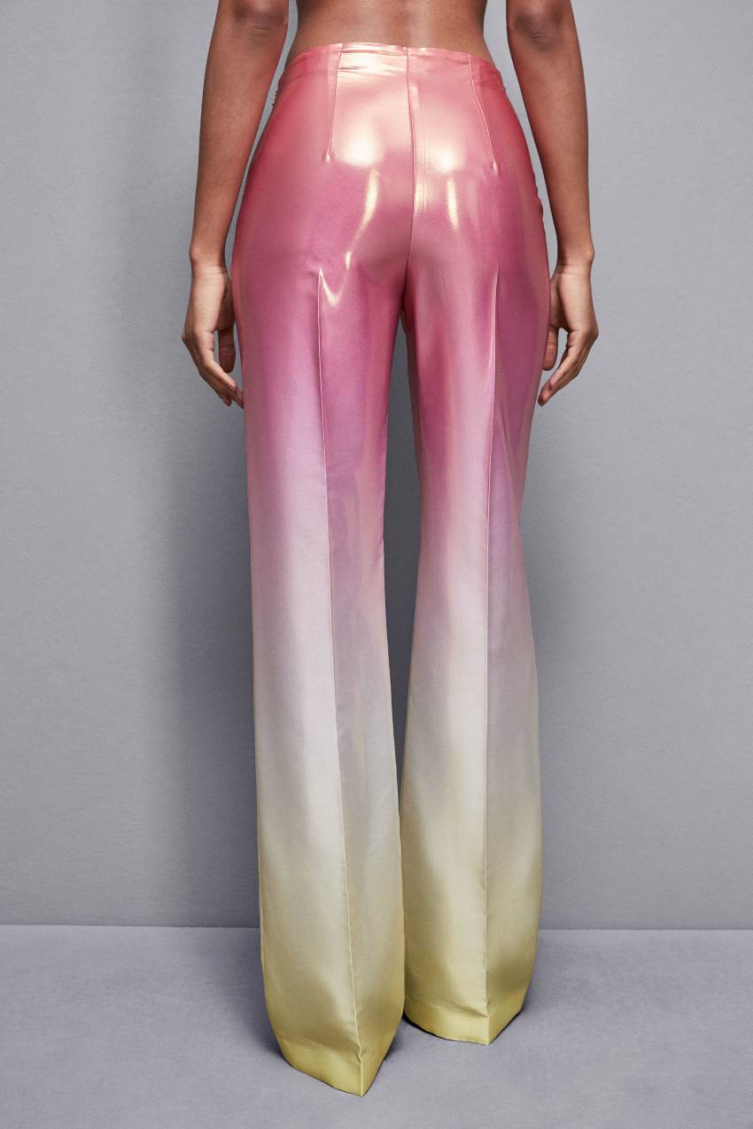 Patrizia Pepe High-waisted Satin Pants Renkli | POQ470395