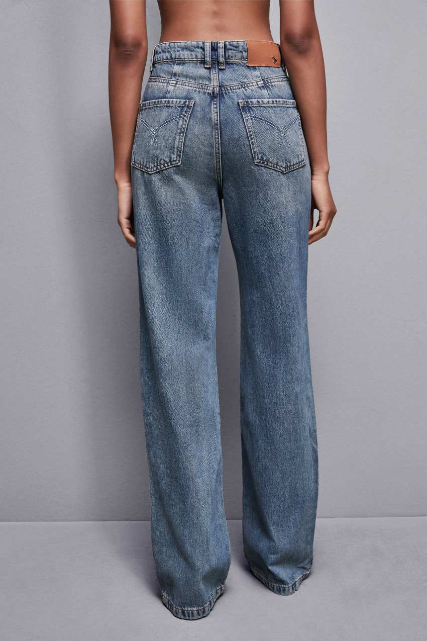 Patrizia Pepe High-waisted Straight Fit Jeans Açık Mavi | EKM470192