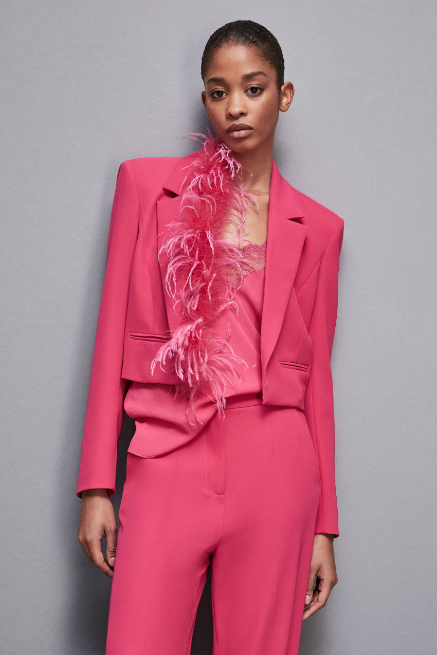 Patrizia Pepe Jacket In Stretch Fabric Pembe | NGE785613