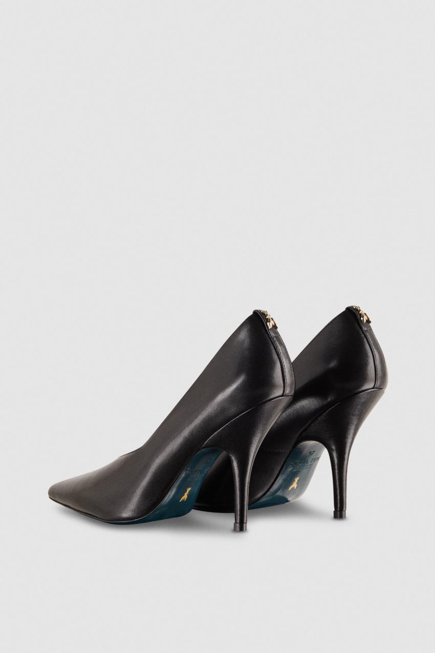 Patrizia Pepe Leather Pumps With Leather Sole Siyah | WTK086159