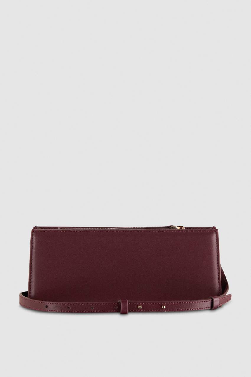 Patrizia Pepe Leather Shoulder Pocket Bag Mor | GLN514390