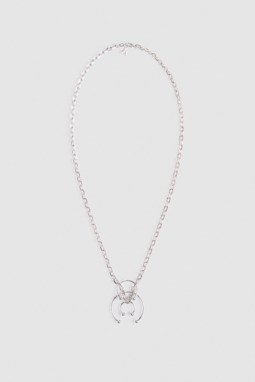 Patrizia Pepe Long Necklace With Piercing Gümüş | YKW269843