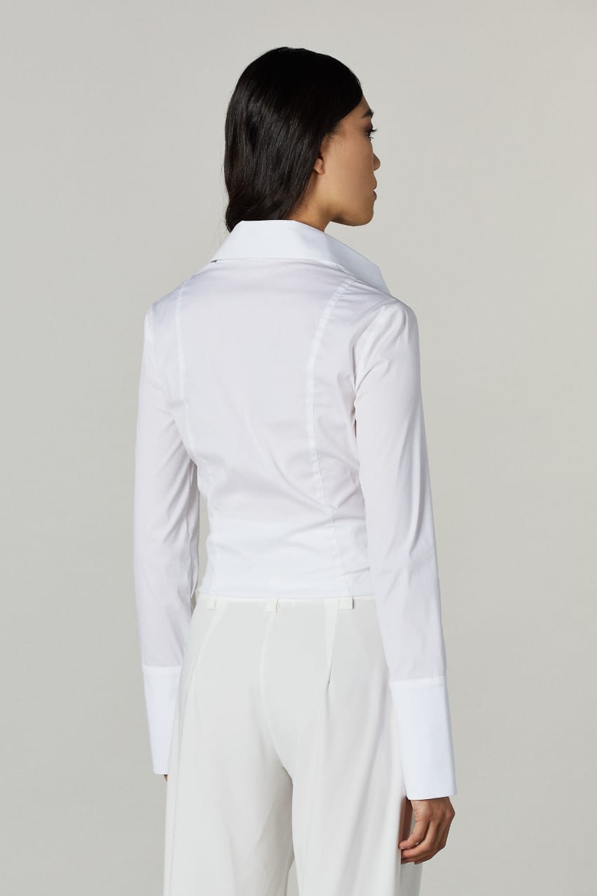 Patrizia Pepe Long-sleeved Shirt Beyaz | MXV097142