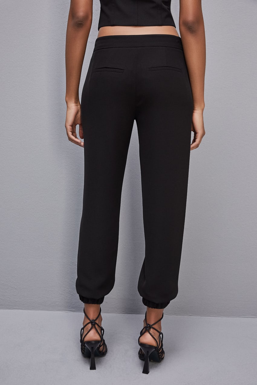 Patrizia Pepe Low-waisted Jogger Pants Siyah | AJI597362