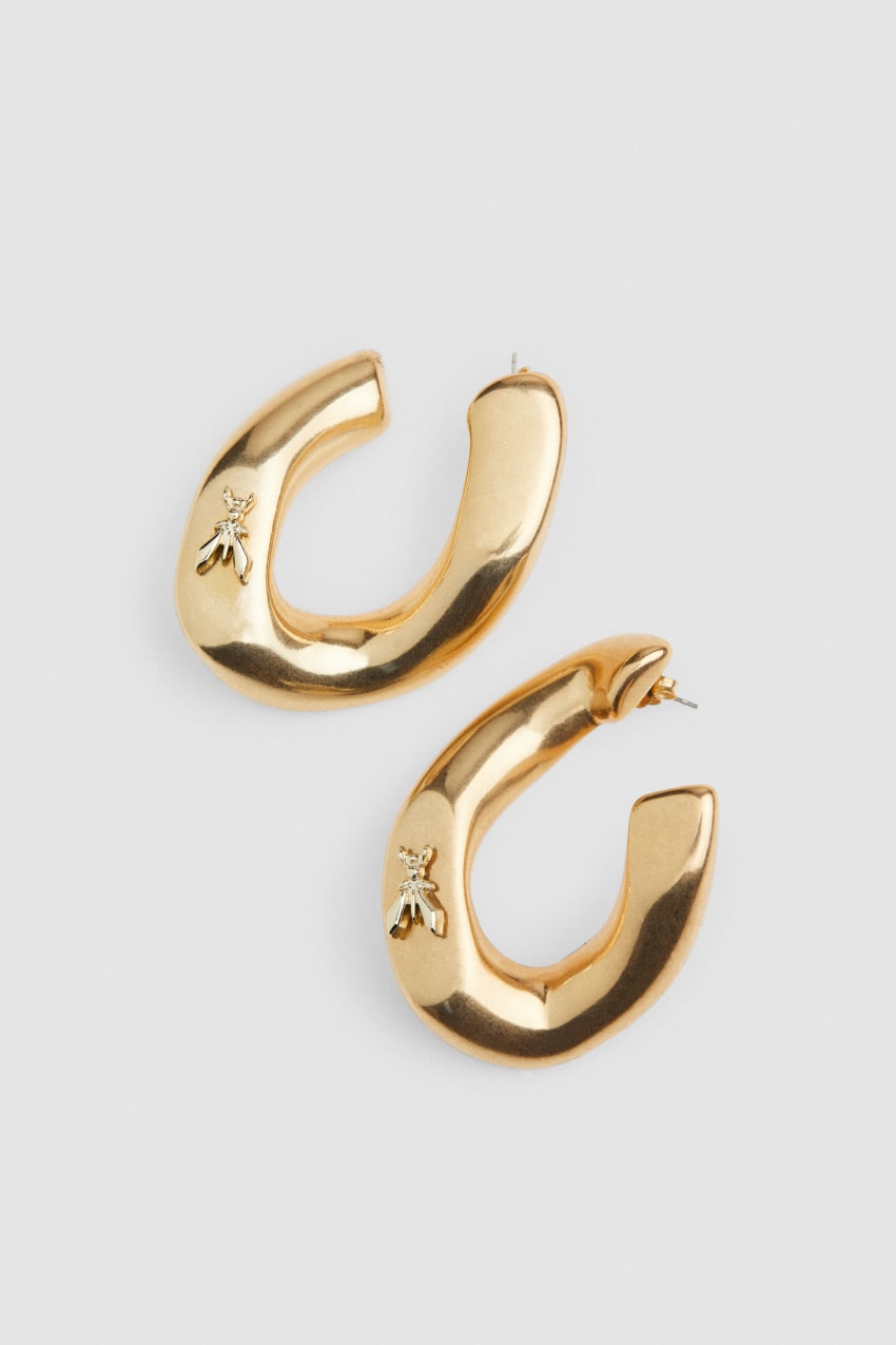 Patrizia Pepe Metal Earrings Altın | BLH623408