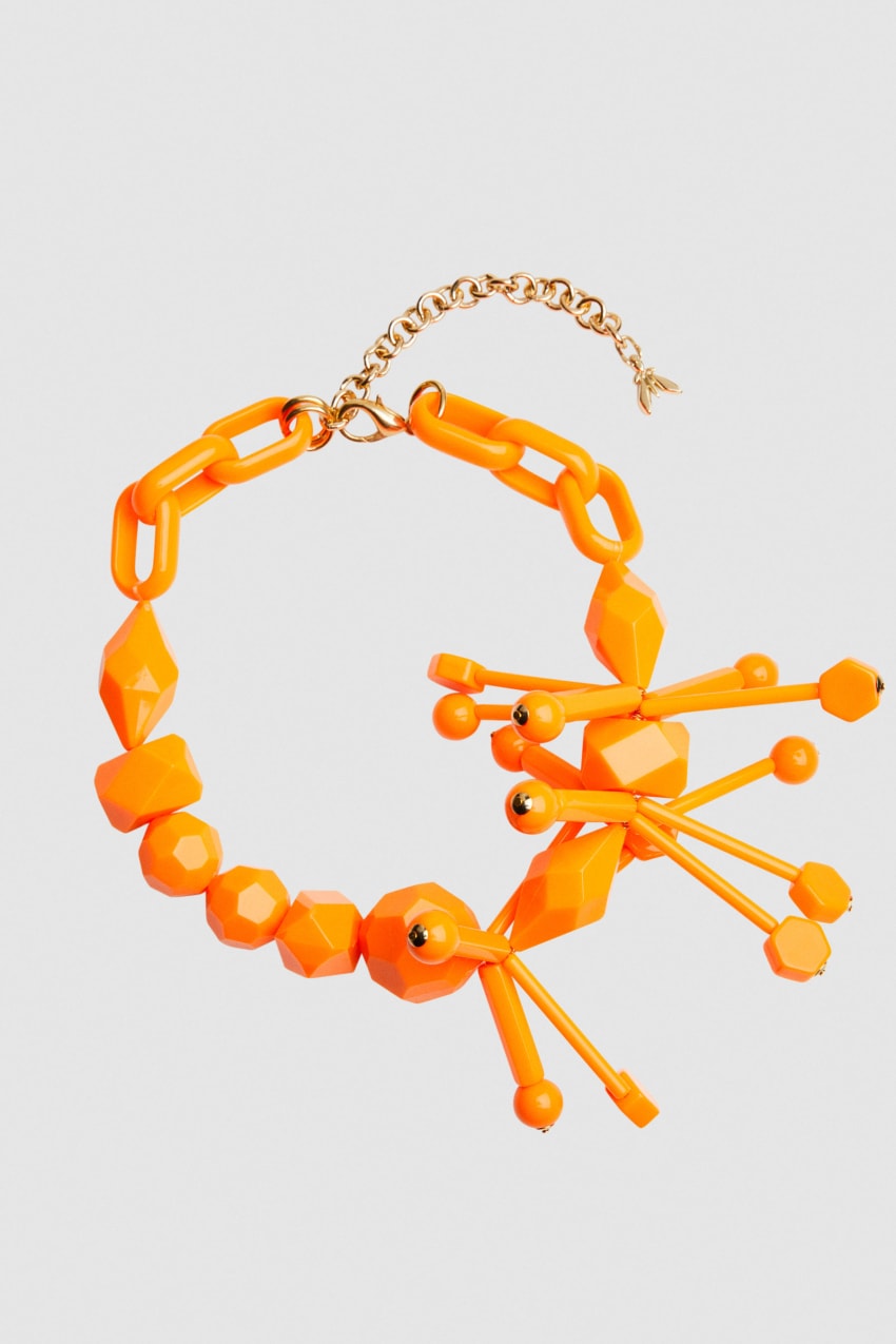 Patrizia Pepe Necklace With Techno Pop Fly Appliqué Turuncu | UVD789014