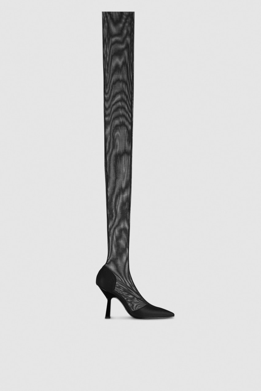 Patrizia Pepe Overknee Boots In Tulle Siyah | MIT651028