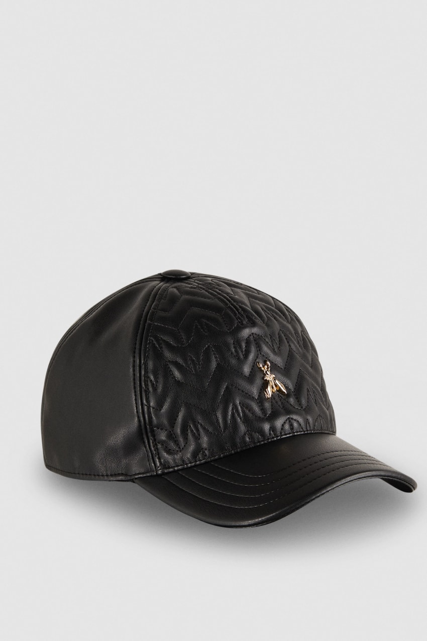 Patrizia Pepe Padded Fly Baseball Cap Siyah | EYI407193