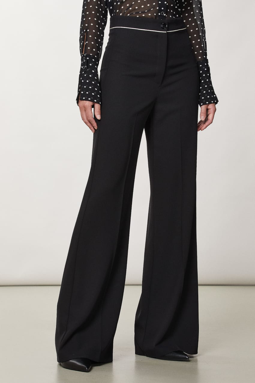 Patrizia Pepe Palazzo Pants Siyah | QFS839257